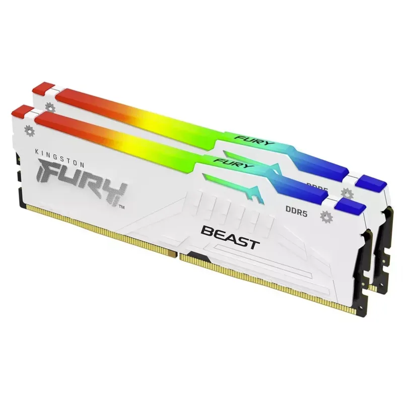 Kingston FURY White RGB 32G(2x - огляд і ціна 64Gb Ddr5 6000Mhz Cl30 2X32Gb Desktop